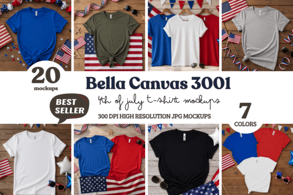 Download BC3001 4th of July Flat Lay Mockups - Premium Resources