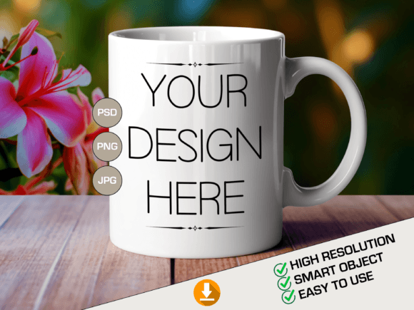 Download Mug Mockup, PSD Mug Template, Full Cover - Psd mug template Collection